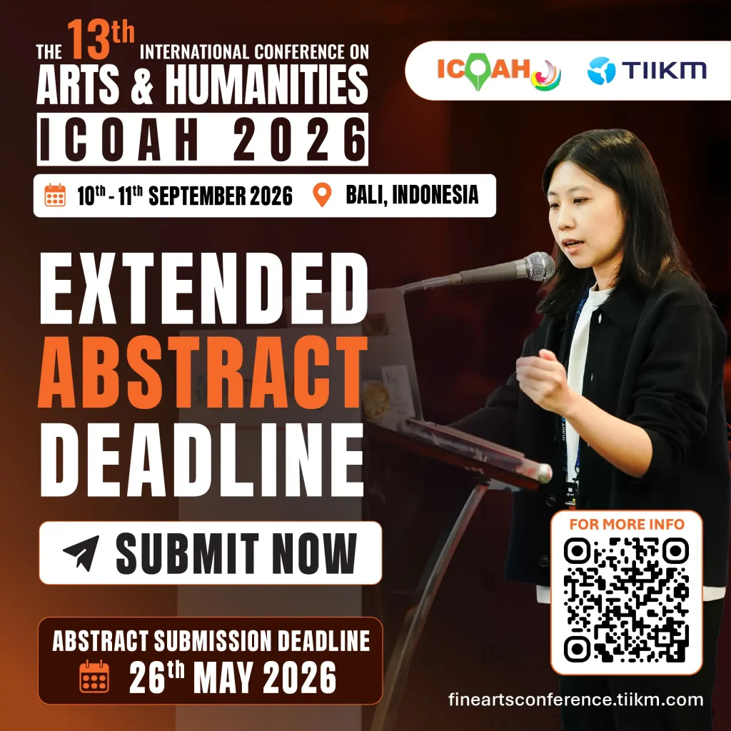 Be a presentter at International Arts conference 2026